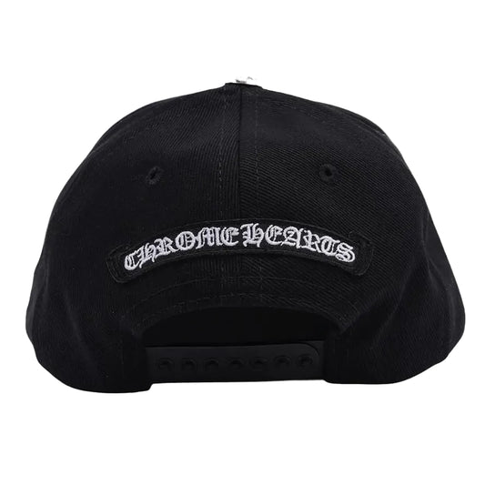 Chrome Hearts Horseshoe Denim Baseball Hat Black