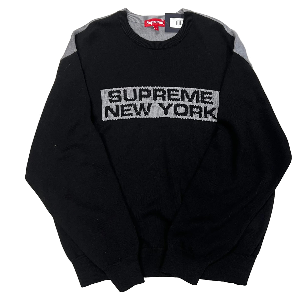 USED Supreme 2-Tone Sweater Black