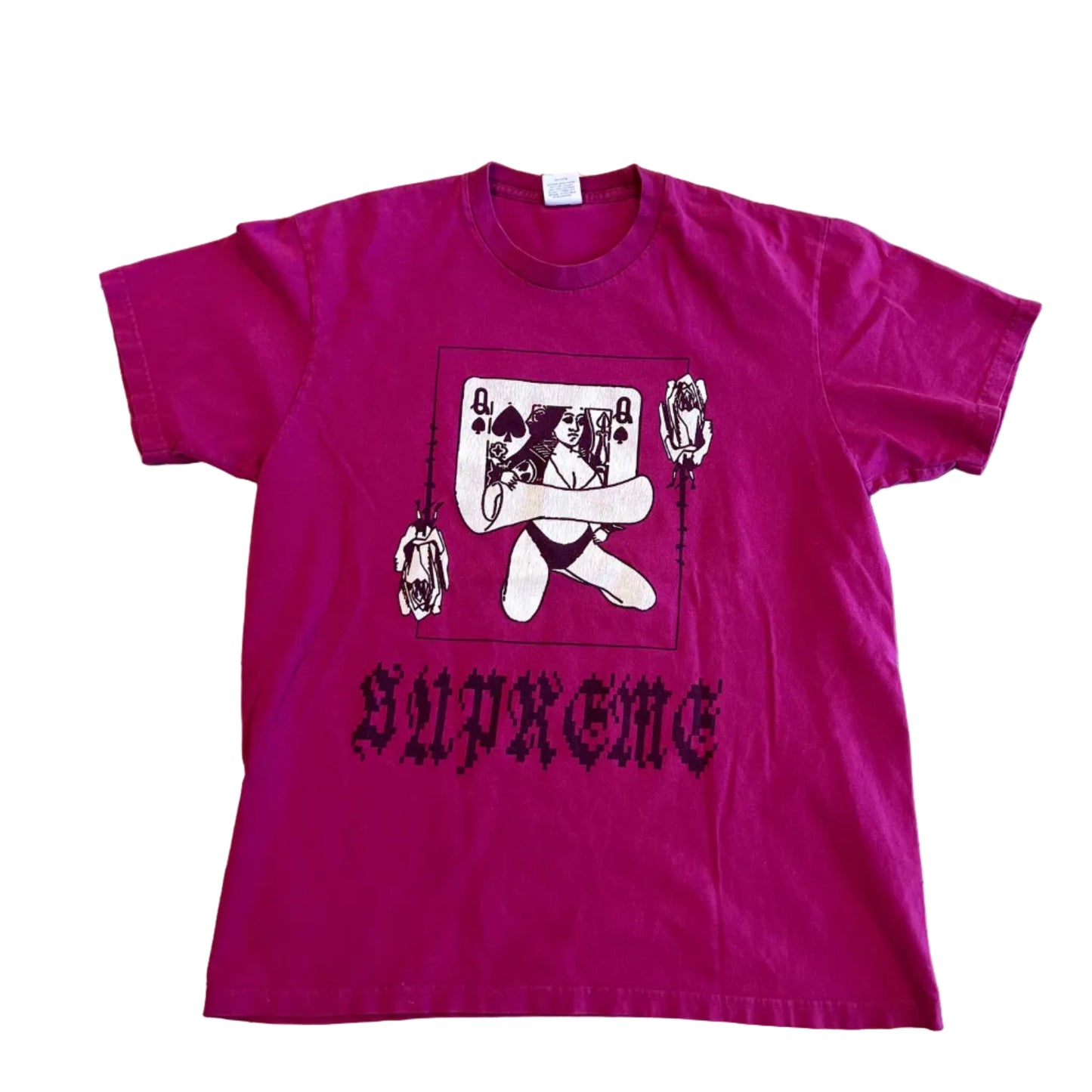 USED Supreme FW19 Queen Tee Magenta