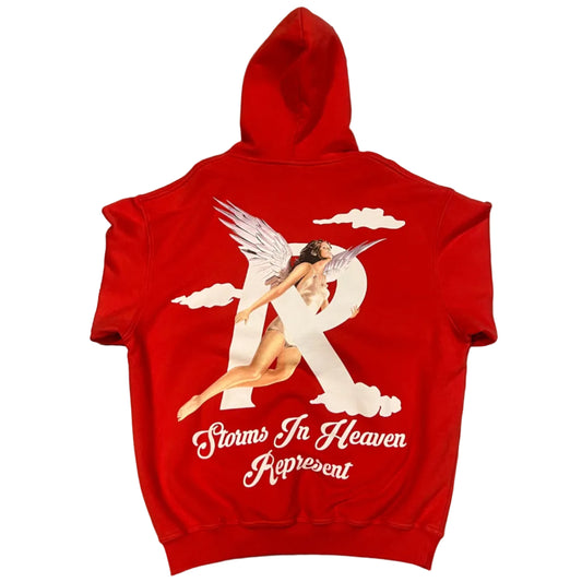 USED Represent Storms In Heaven Hoodie Burnt Red
