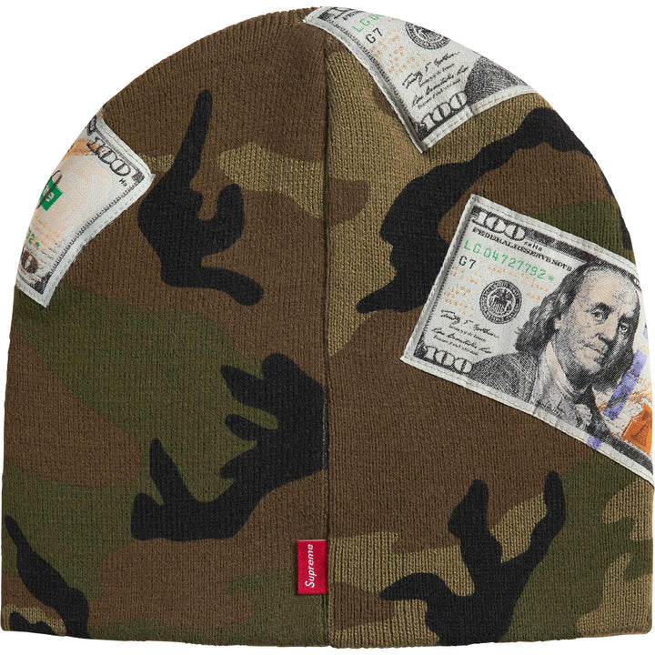 Supreme FW26 Money Beanie Woodland Camo