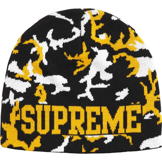 Supreme FW26 Reversible Camo Beanie Black