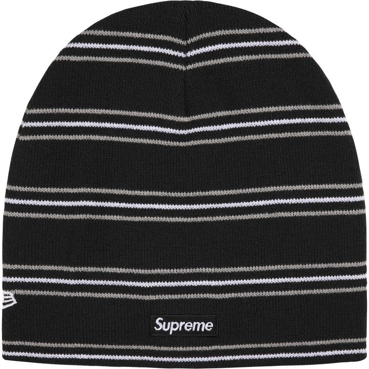 Supreme FW26 New Era Stripe Beanie Black
