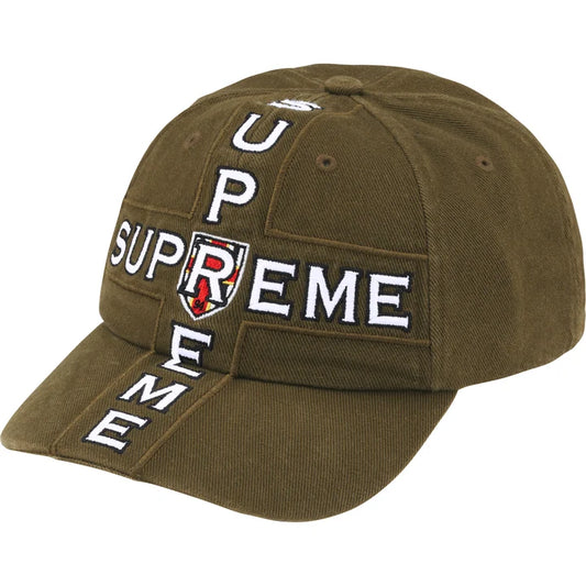 Supreme FW26 Cross 6-Panel Hat Olive