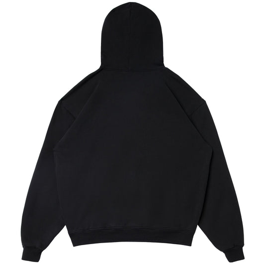 CURSIVE LOGO HOODIE - BLACK
