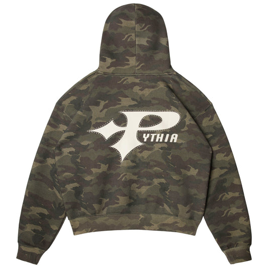 STUDDED LOGO HOODIE - CAMO