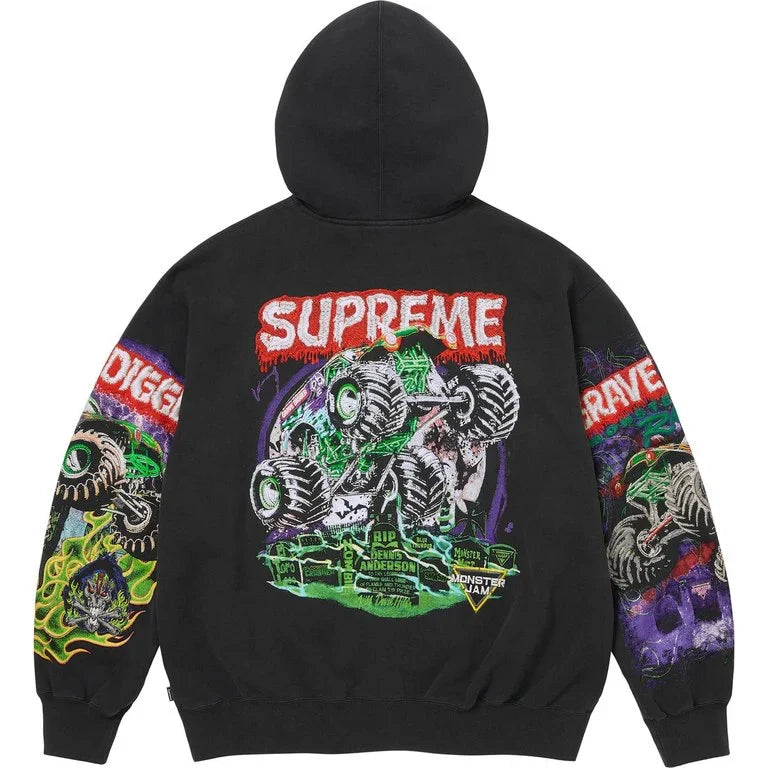 Supreme Monster Jam Grave Digger Zip Up Hoodie
