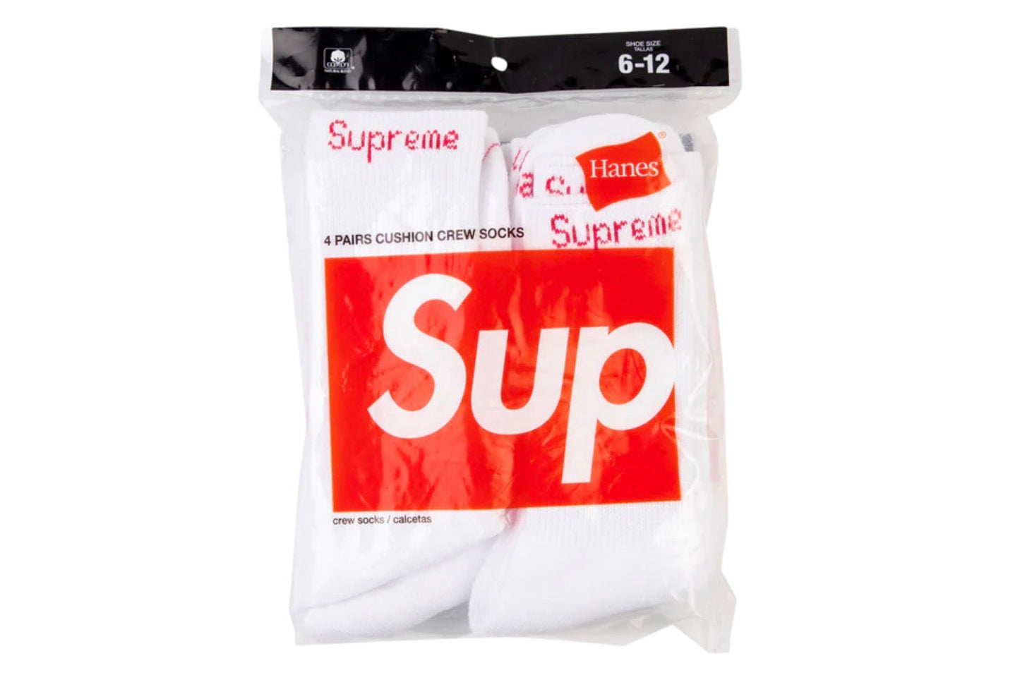 Hanes Socks (4) "White"