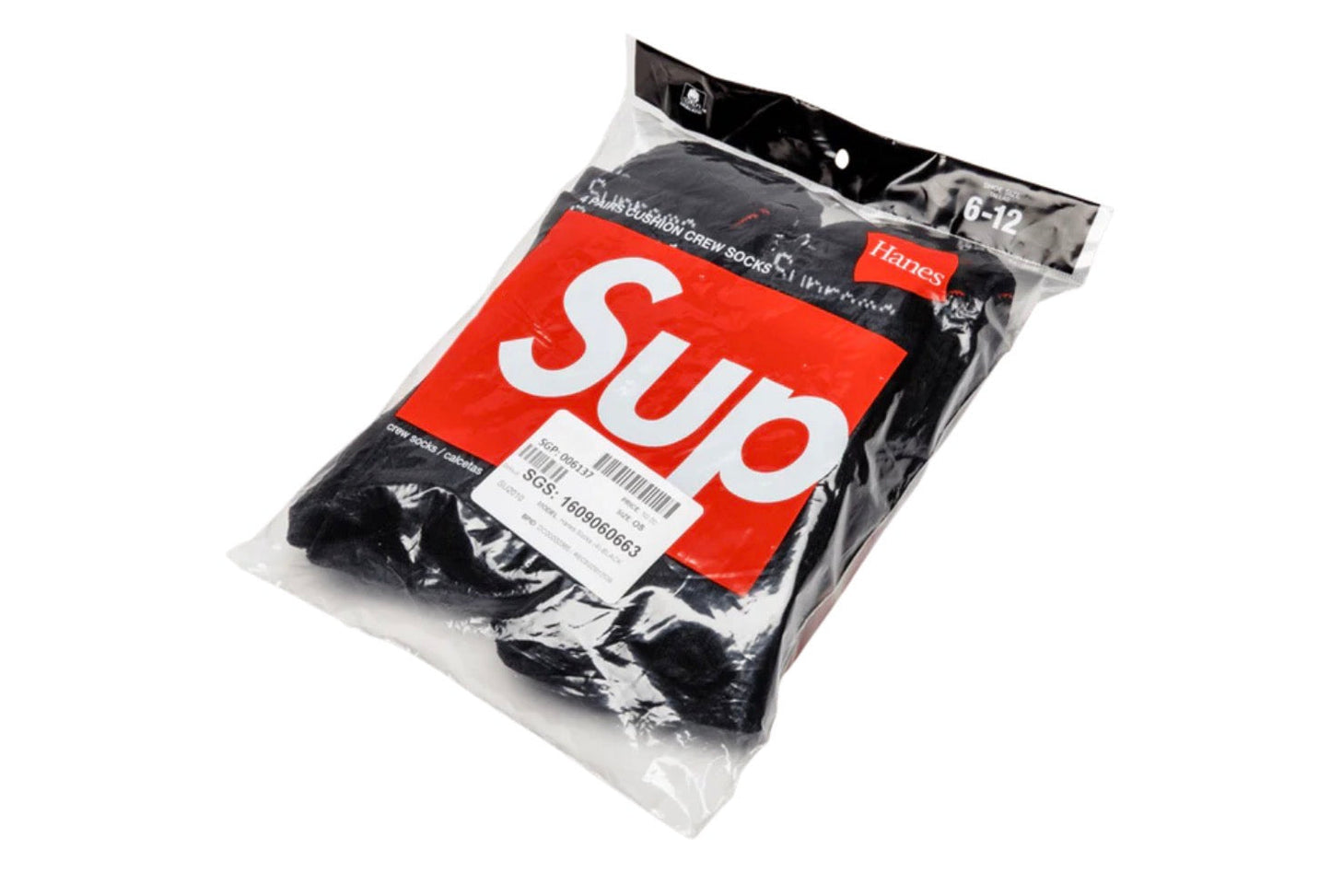 Hanes Socks (4) "Black"
