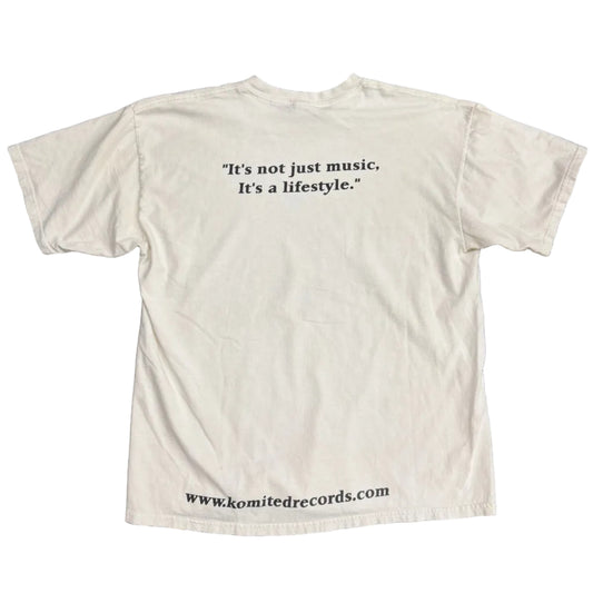 Vintage Komited Records Tee White
