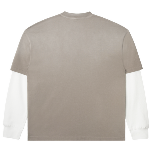 TWOFER WAFFLE LONG-SLEEVE - GREY