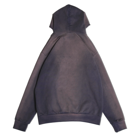Grounded Blanks Sun Faded Hoodie Navy