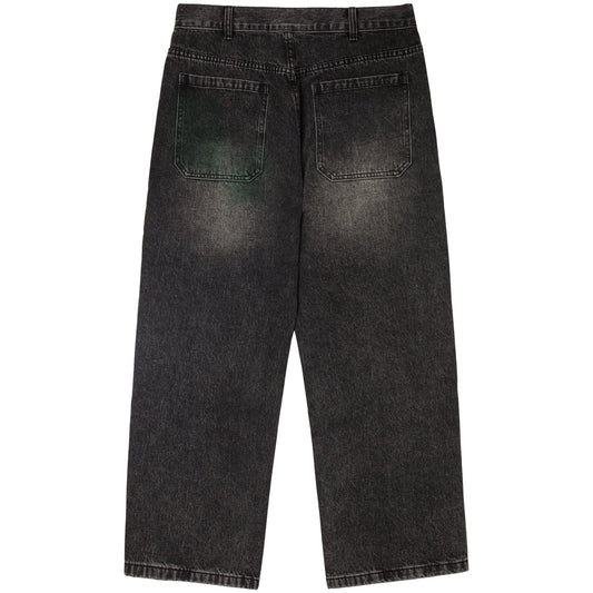 PASTEL DENIM JEANS - BLACK WASH
