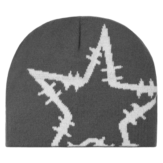 REVERSIBLE BEANIE - GREY/BLACK