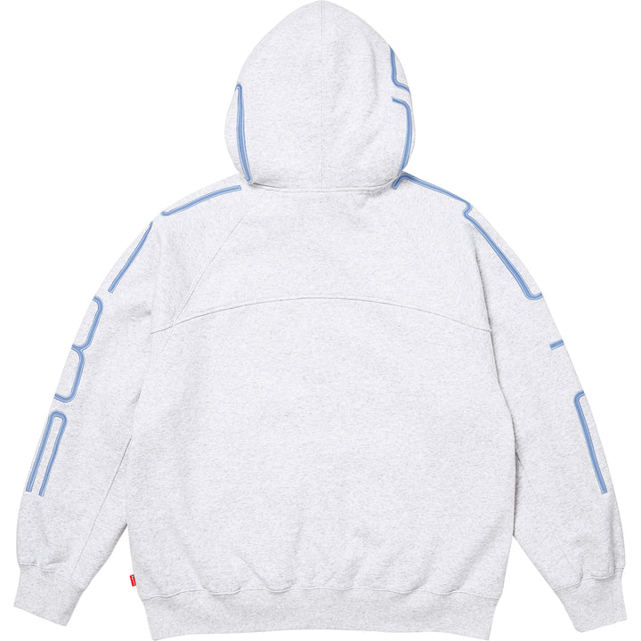 Supreme FW26 Connect Zip Up Hooded Sweatshirt Ash Grey