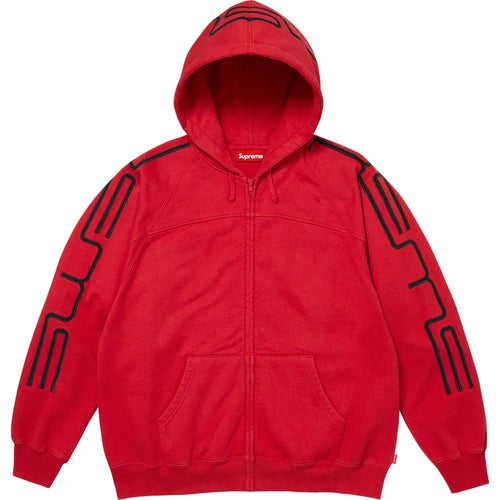 Supreme FW26 Connect Zip Up Hooded Sweatshirt Red