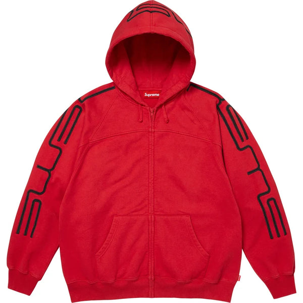 Supreme FW26 Connect Zip Up Hooded Sweatshirt Red