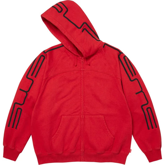 Supreme FW26 Connect Zip Up Hooded Sweatshirt Red