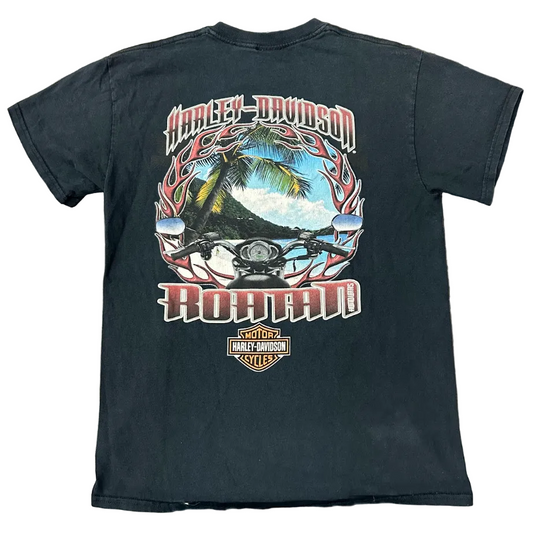 Vintage Harley Davidson Roatan Tee Black