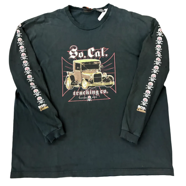 Vintage So Cal Trucking LS Tee Black