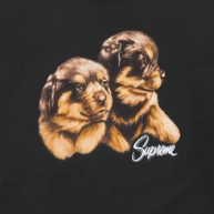 Supreme FW26 Puppies Tee Black