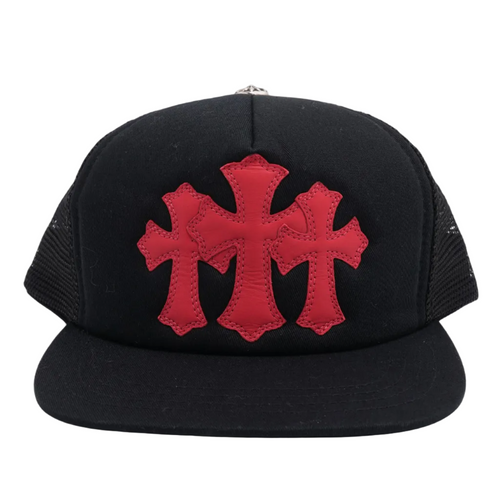 Chrome Hearts Cemetery Trucker Hat Black/Red
