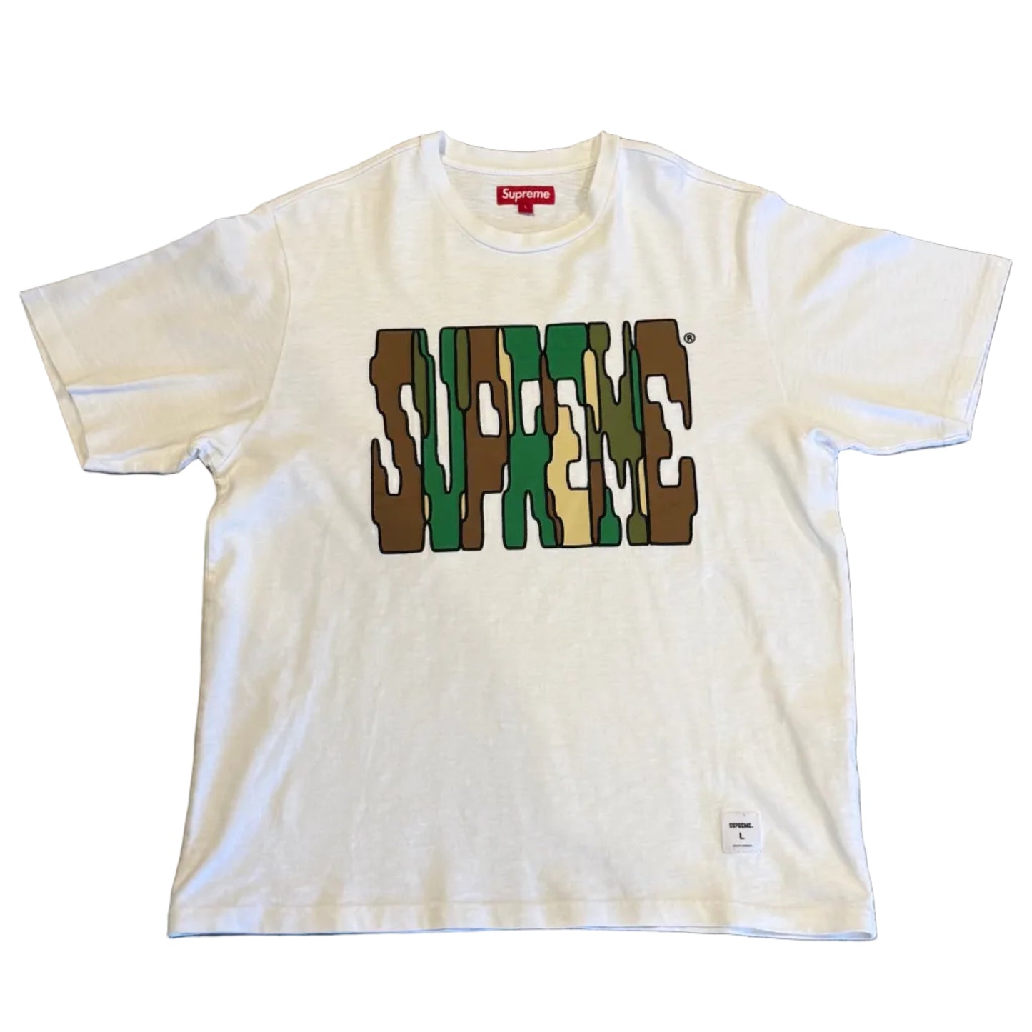 USED Supreme FW23 Digi Short Sleeve Top White