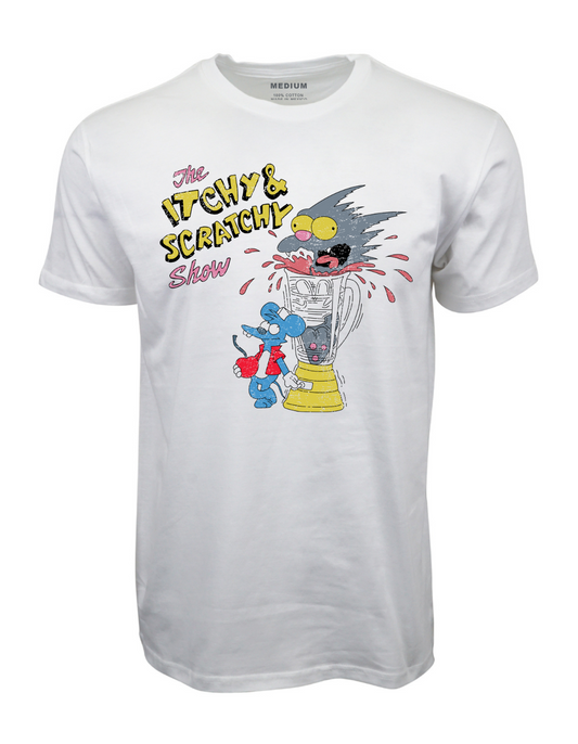 1994 ITCHY & SCRATCHY "THE MEAT GRINDER" TEE