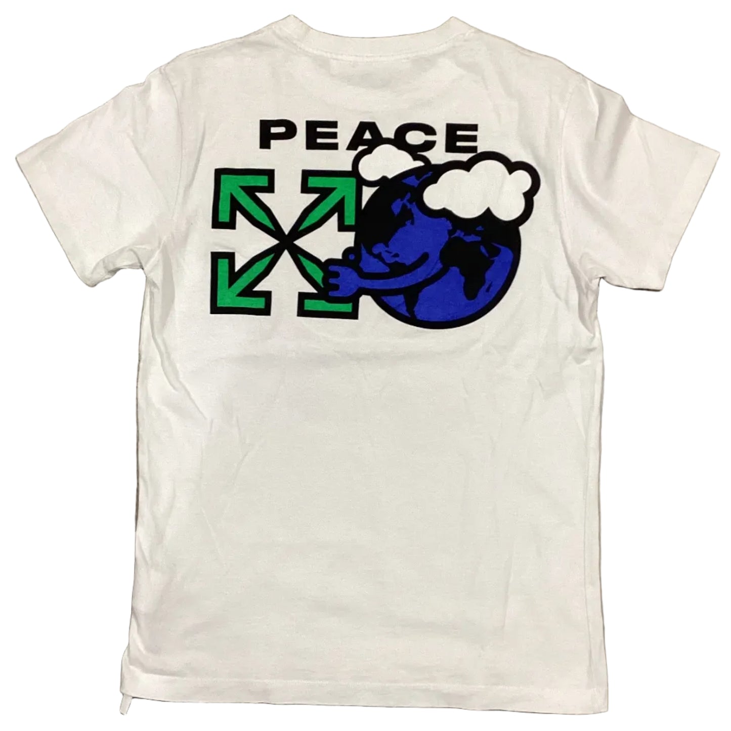 USED OFF-WHITE Peace Worldwide T-Shirt