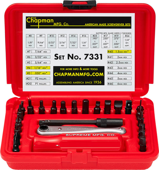Supreme Chapman Screwdriver Set