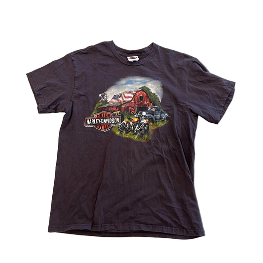 Vintage Harley Davidson Burlington NC Tee Black