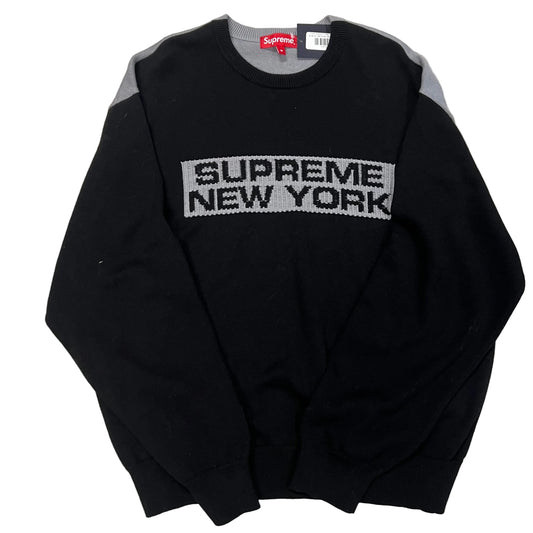 USED Supreme 2-Tone Sweater Black