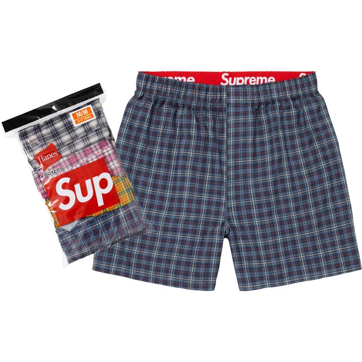 Supreme FW26 Hanes Plaid Boxers (4 Pack)