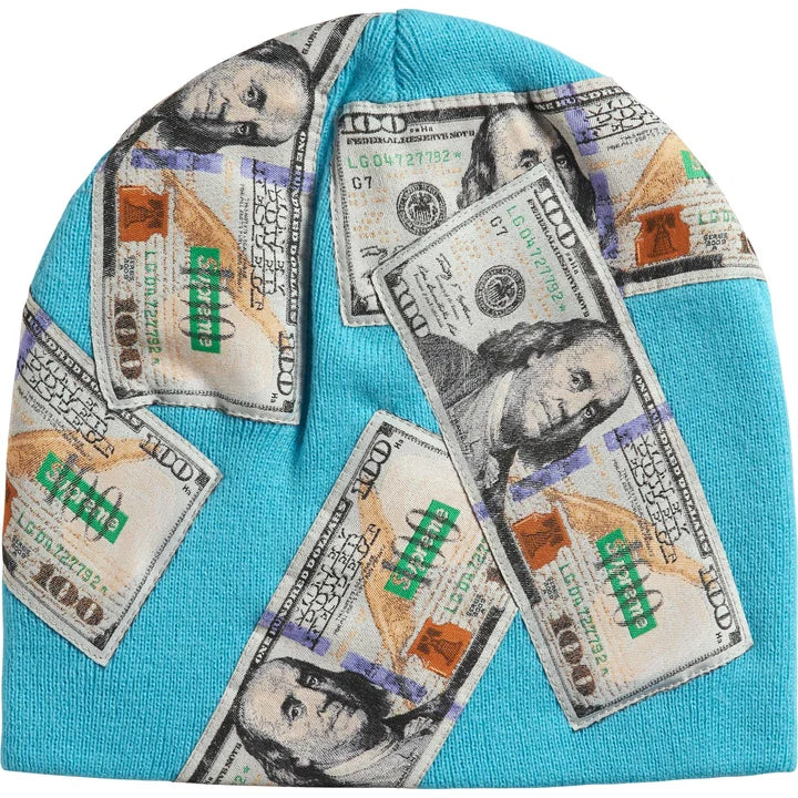 Supreme FW26 Money Beanie Blue