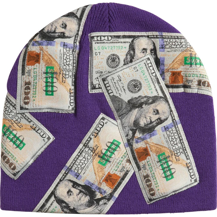 Supreme FW26 Money Beanie Purple