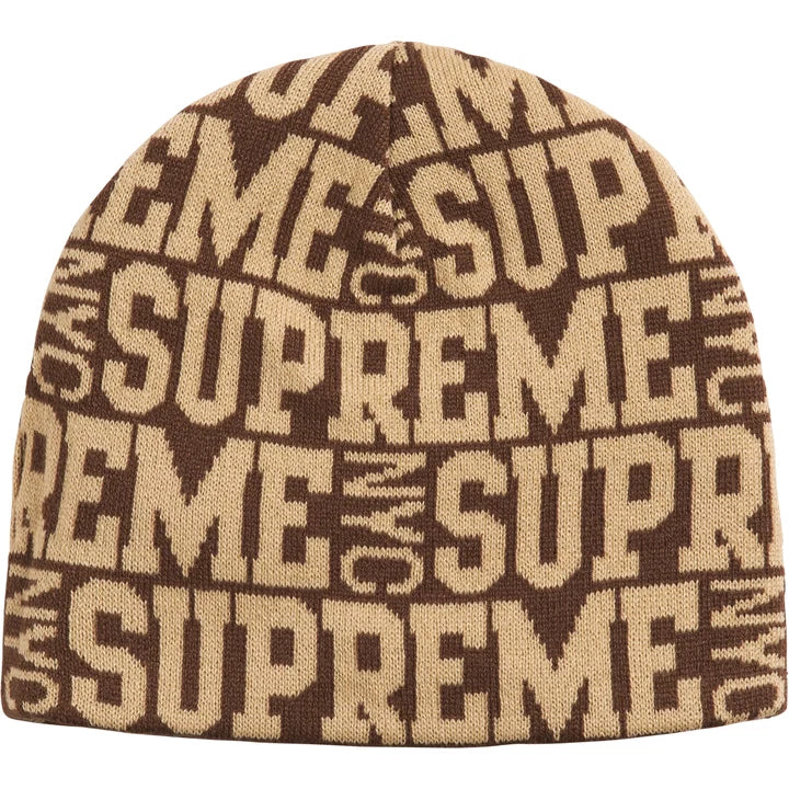 Supreme FW26 Reversible Camo Beanie Brown