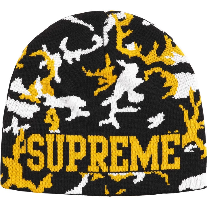 Supreme FW26 Reversible Camo Beanie Black