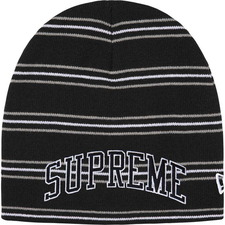 Supreme FW26 New Era Stripe Beanie Black