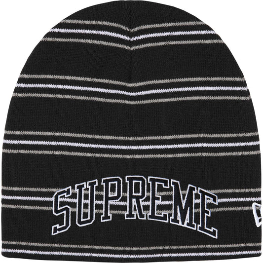 Supreme FW26 New Era Stripe Beanie Black