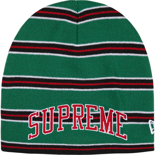 Supreme FW26 New Era Stripe Beanie Green