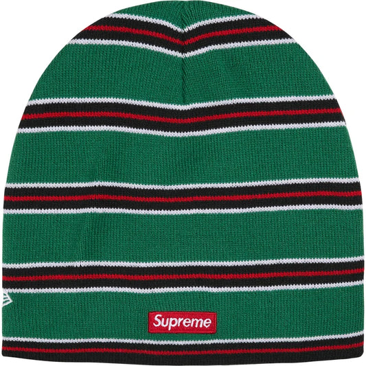 Supreme FW26 New Era Stripe Beanie Green