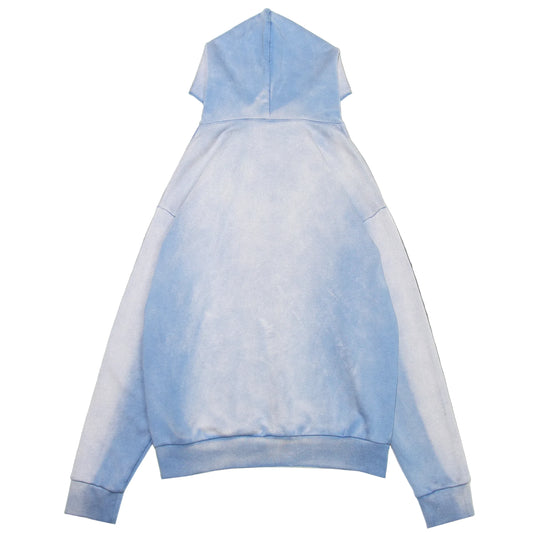 Grounded Blanks Sun Faded Hoodie Blue