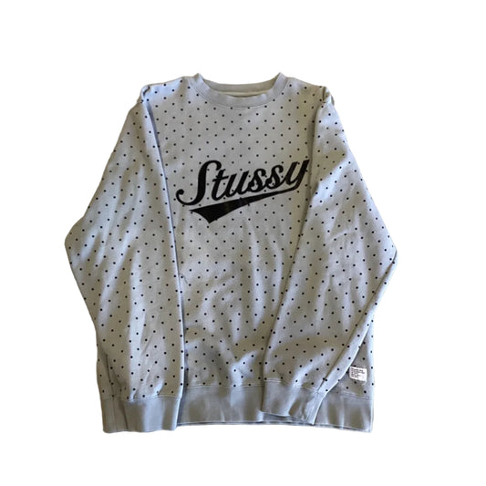 USED Stussy Polka Dot Crewneck