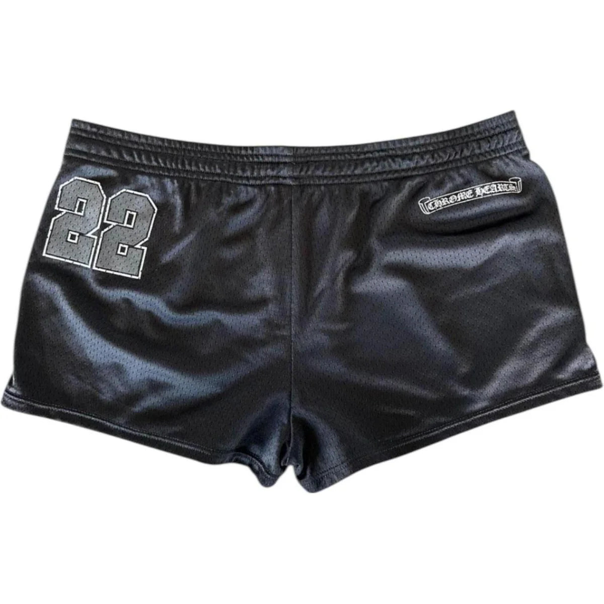 Chrome Hearts Womens Mesh Varsity Shorts Black