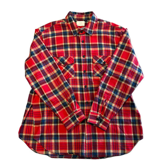 USED Fear Of God Collection 1 Flannel Red