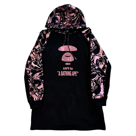 USED A Bathing Ape AAPE Side Pocket Hoodie Black