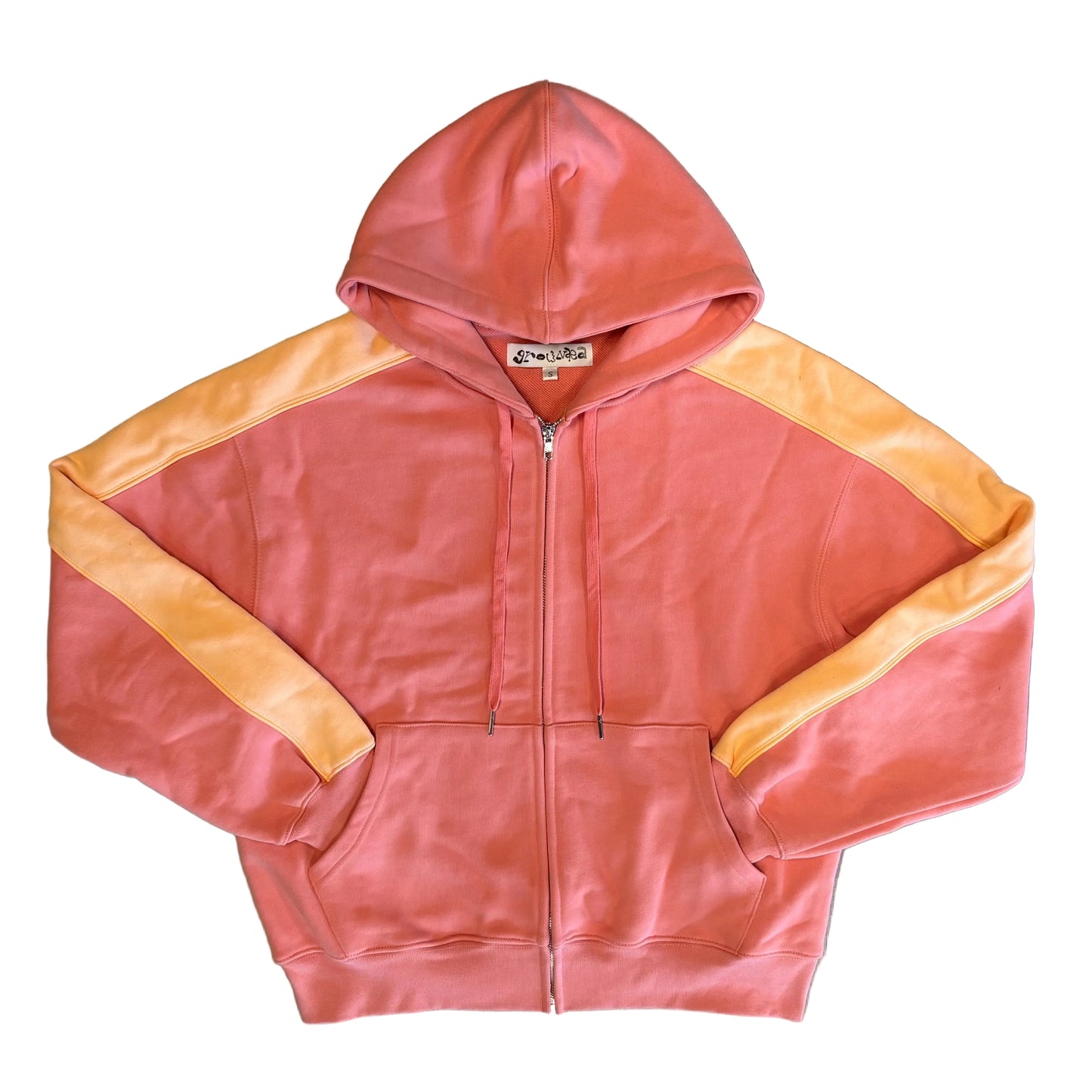Grounded Blanks V2 Zip Up Coral Orange