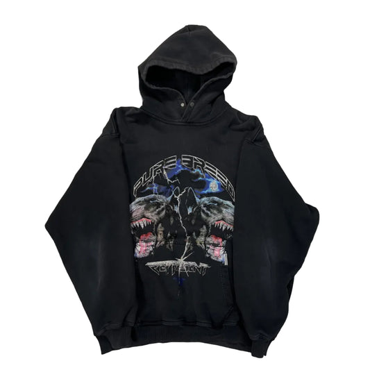 USED Represent Pure Breed Vintage Black Hoodie