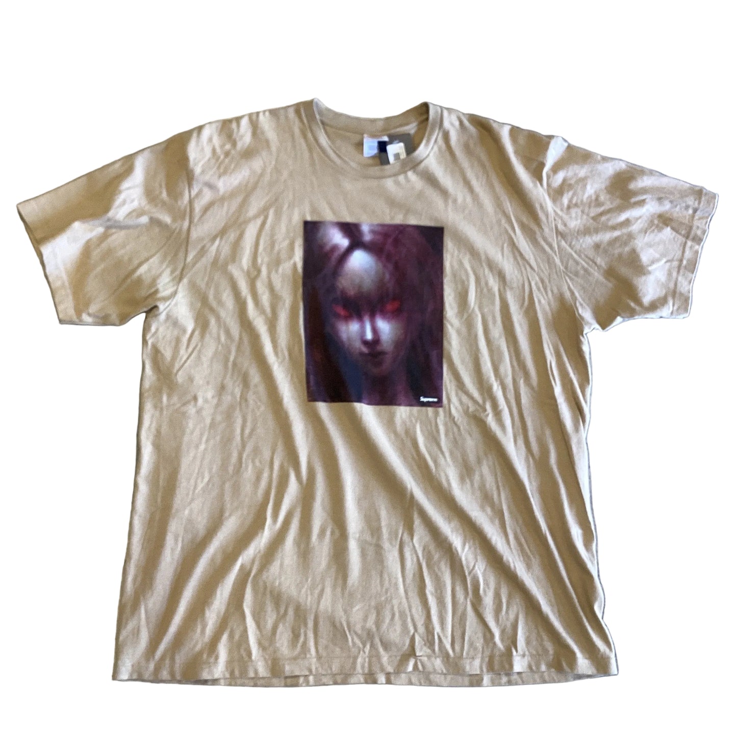USED Supreme FW24 Red Eyes Tee Beige