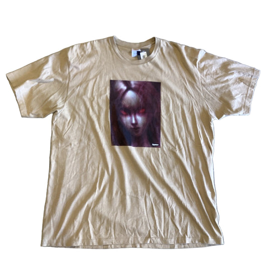 USED Supreme FW24 Red Eyes Tee Beige
